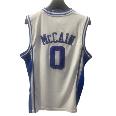 Jared McCain #0 Duke College Basketball Jersey - White Embroidery