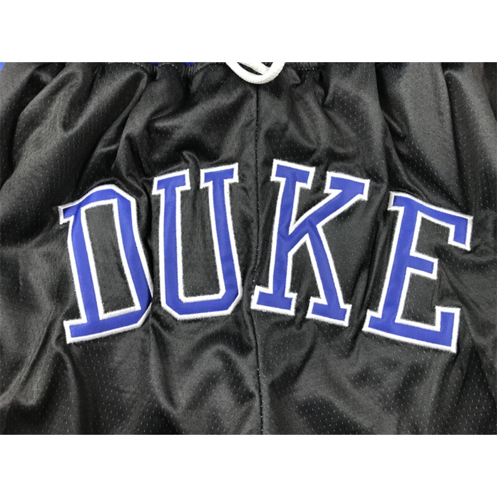 Classic Duke Shorts Sports Pants with Zip Pockets Black Color