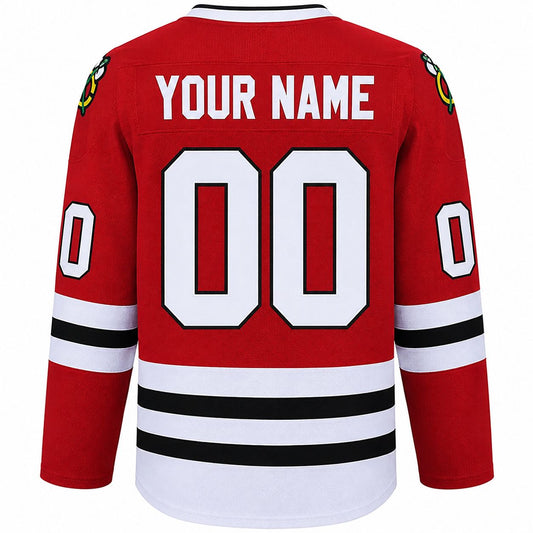 Custom Christmas Vacation Griswold #00 Red Hockey Jersey