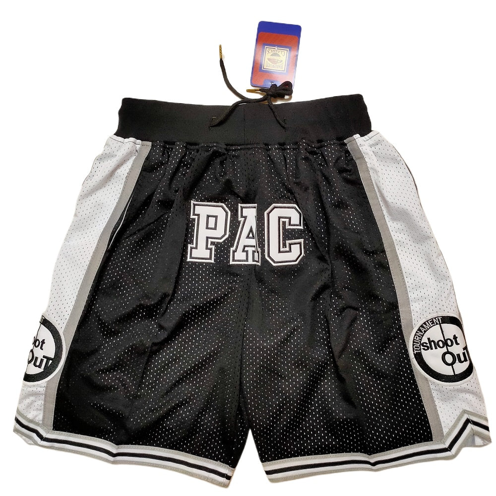 Throwback Shootout Above The Rim Basketball Shorts Sports Pants with Zip Pockets Black