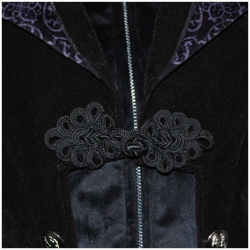 Men's Steampunk Vintage Medieval Tailcoat Jacket Retro Gothic Victorian Frock Coat Uniform Halloween Cosplay Costume