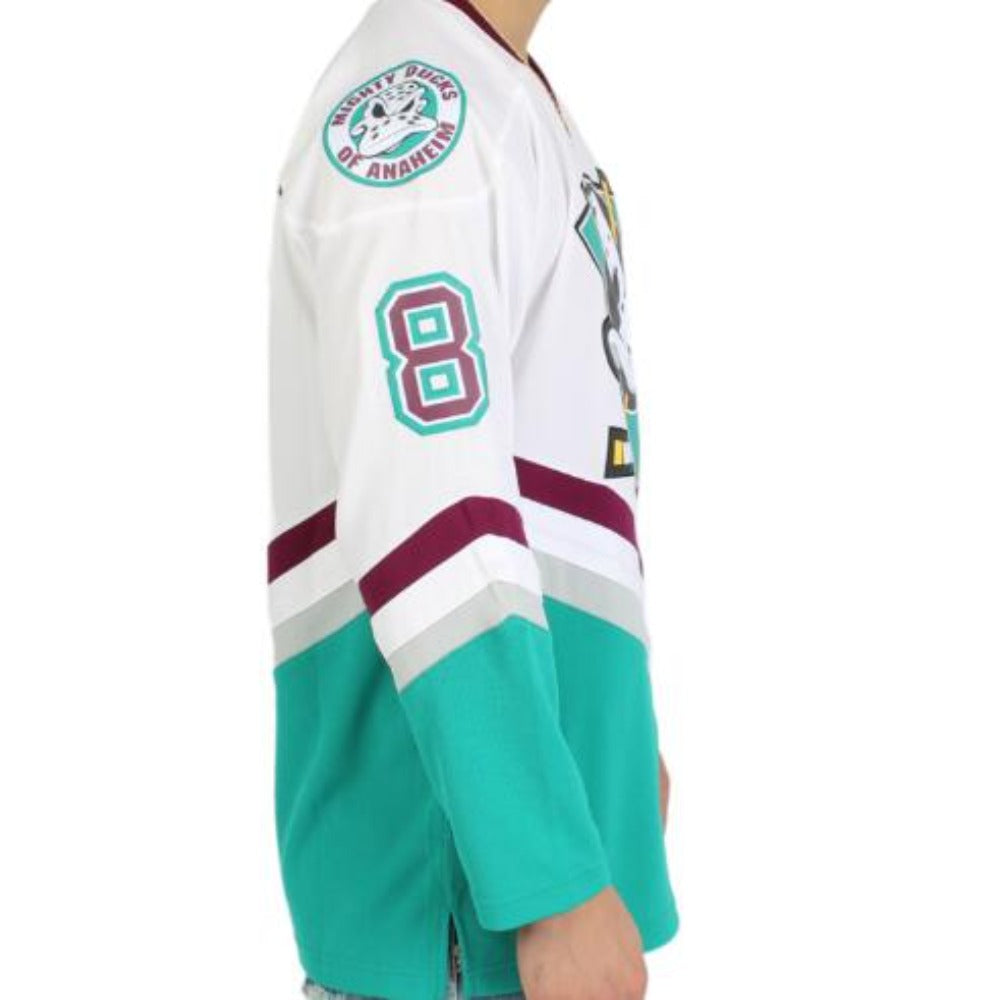 The Mighty Ducks Movie Hockey Jersey #8 Selanne White Color