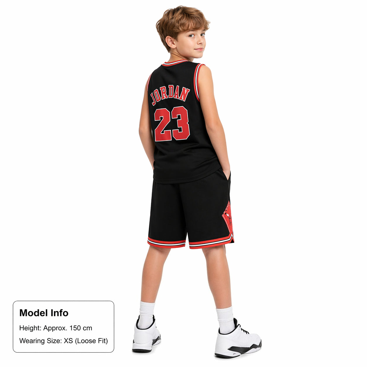 Chicago #23 Jordan Breathable Basketball Jersey Pants Set Embroidery fit for Youth to Adult