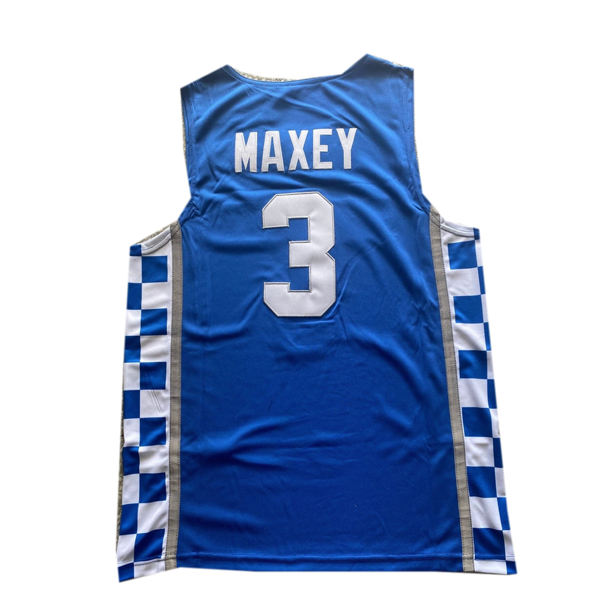 Kentucky #3 Tyrese Maxey White High School Jersey Blue/White