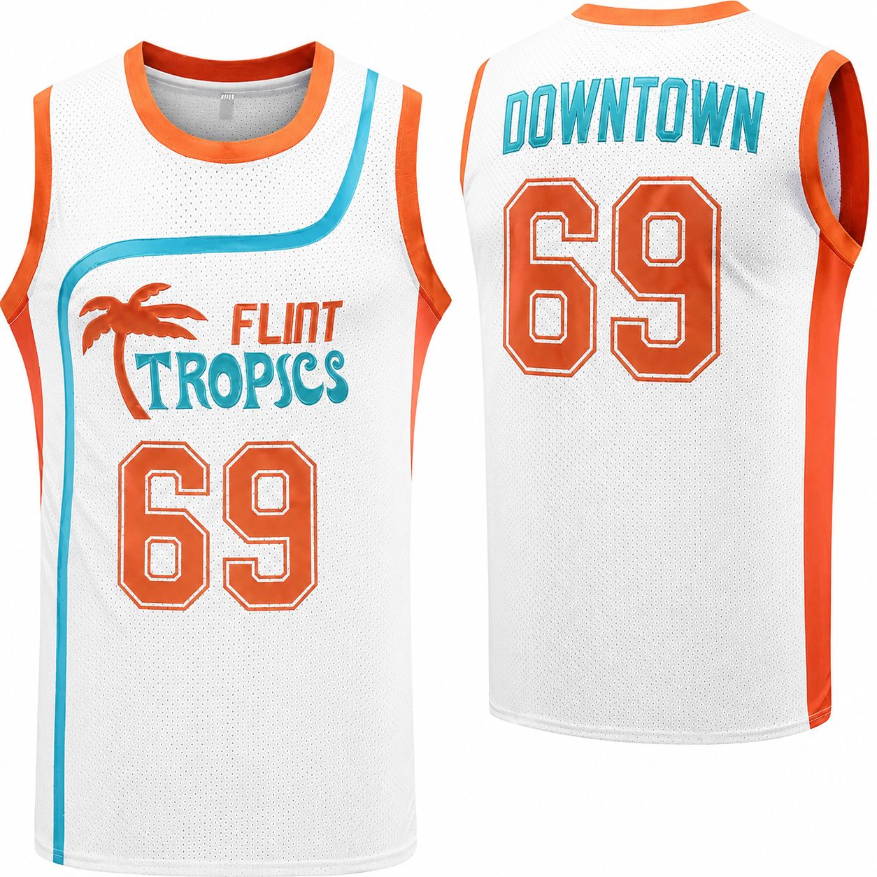 Semi-Pro Downtown #69 Flint Tropics Basketball Jersey