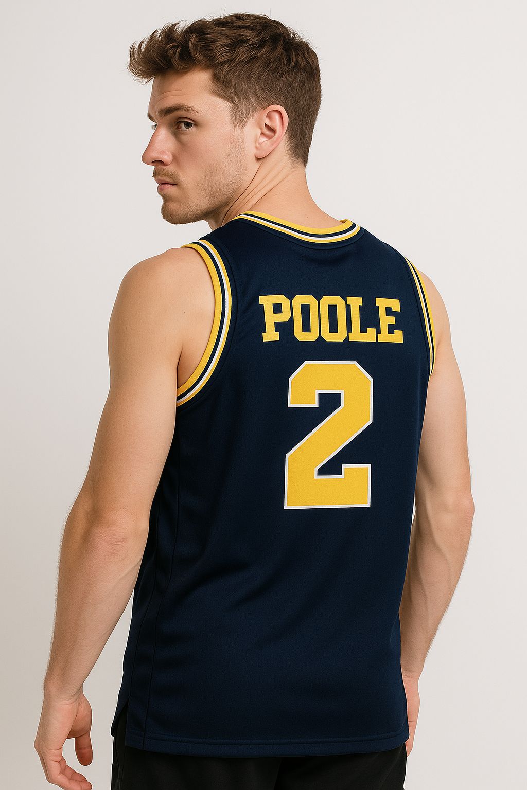 Michigan Wolverines #2 Jordan Poole College Jersey Dark Blue