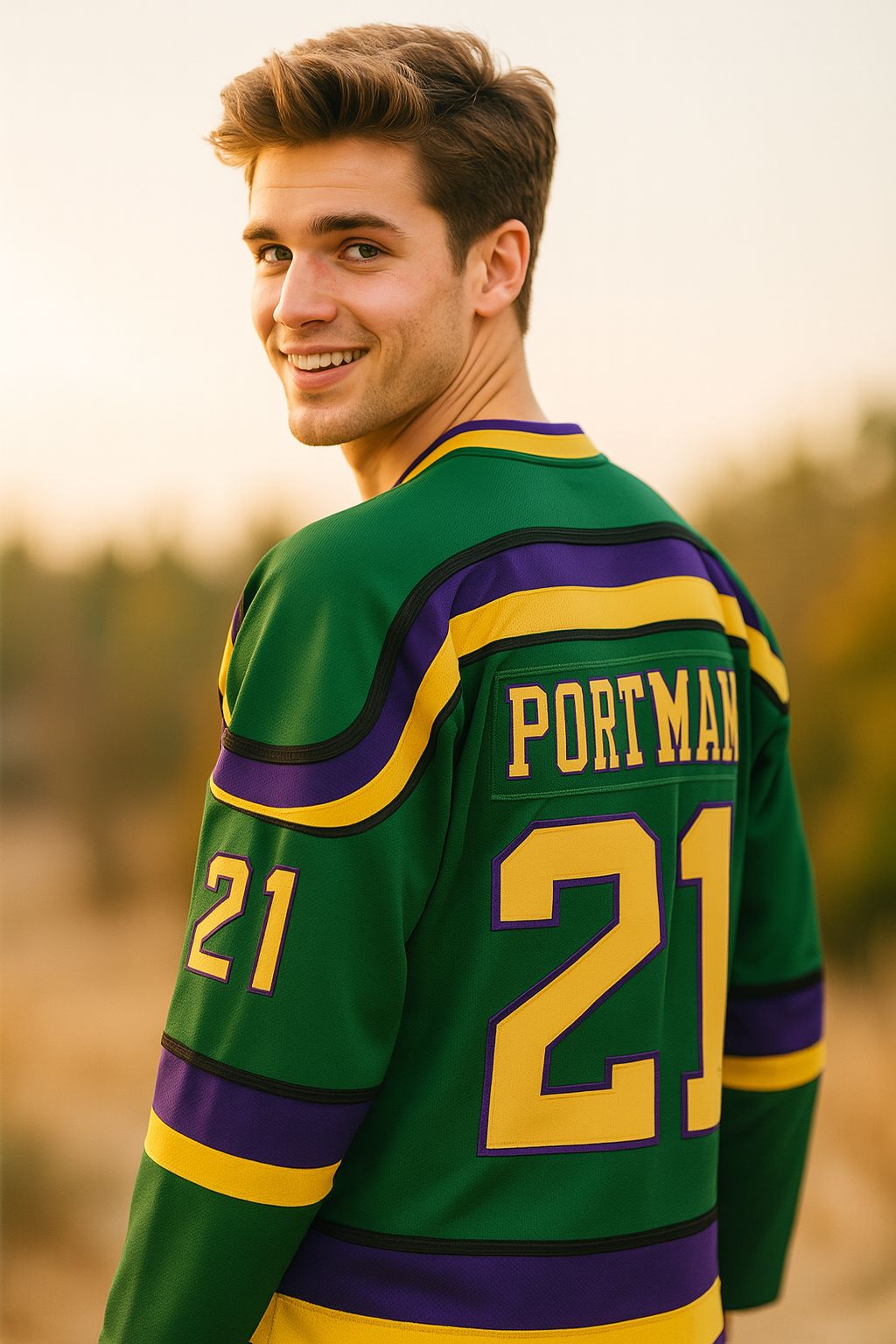 The Mighty Ducks Movie Hockey Jersey  Dean Portman #21