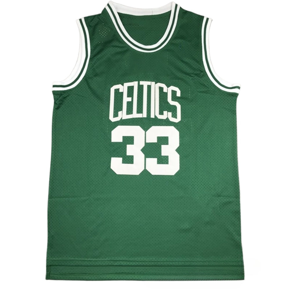 Custom Larry Bird #33 Boston Basketball Throwback Jersey