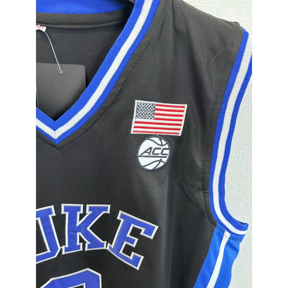 Jared McCain #0 Duke College Basketball Jersey - Black Embroidery