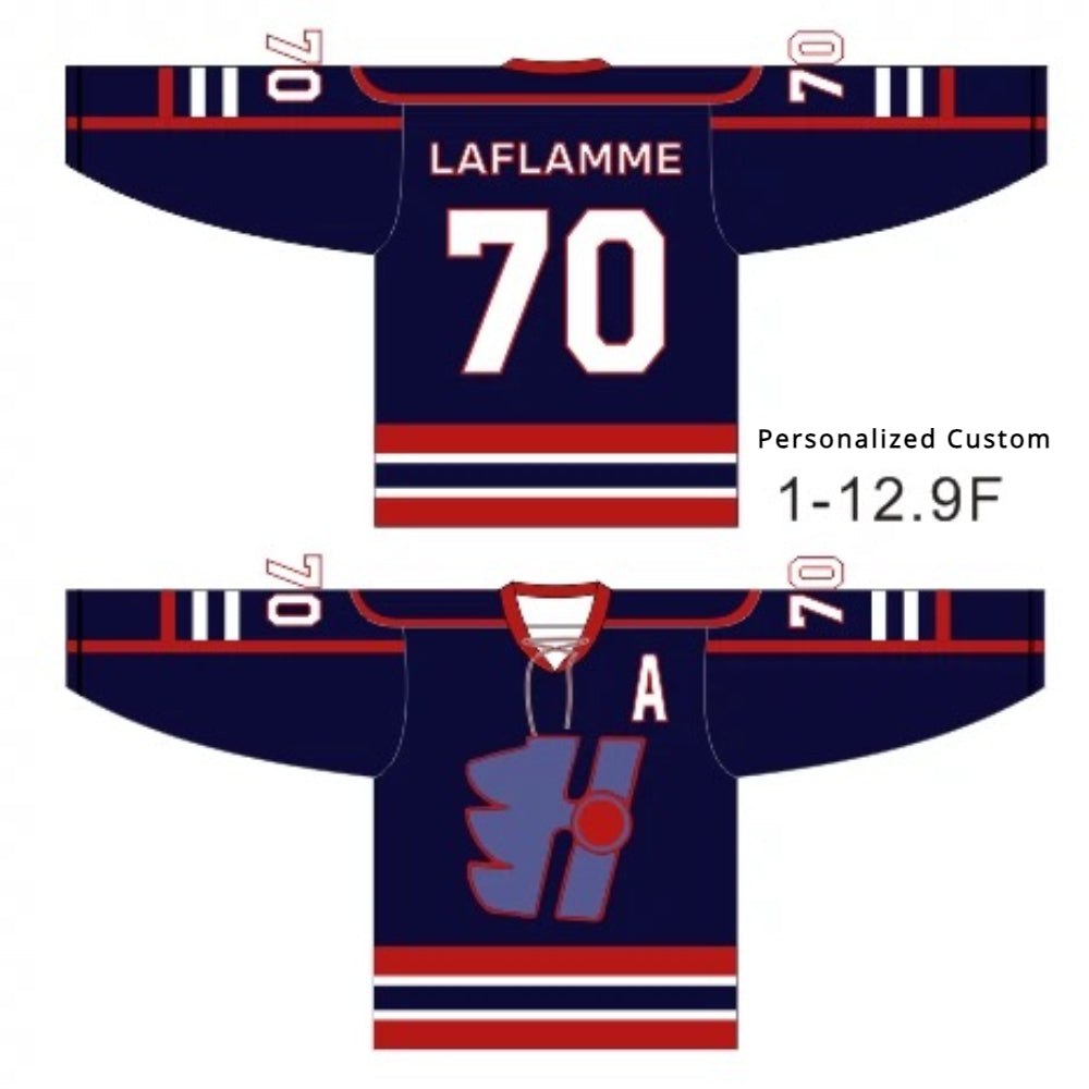 Premium Personalized Custom Ice Hockey Jersey - High-Definition, Non-Fading, Sublimation Printing Your Number Your Name