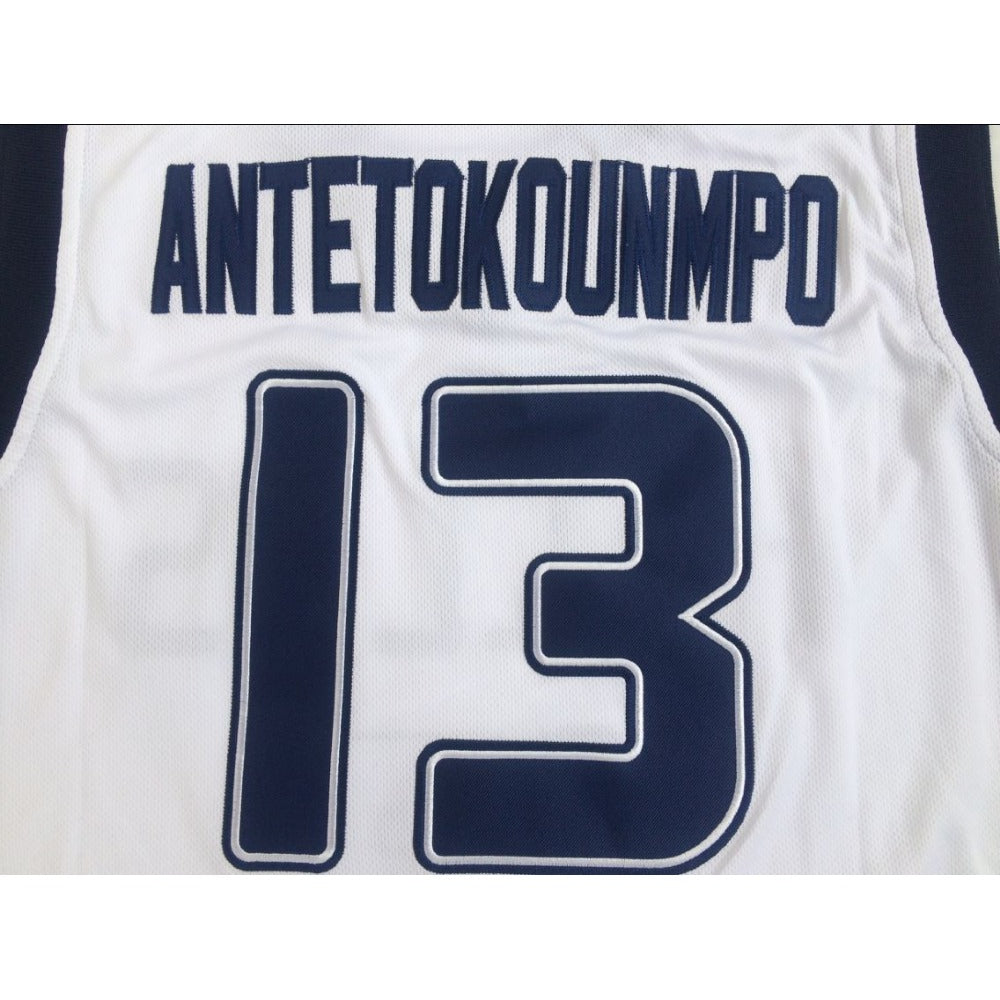 Antetokounmpo #13 White HELLAS Basketball Jersey - White