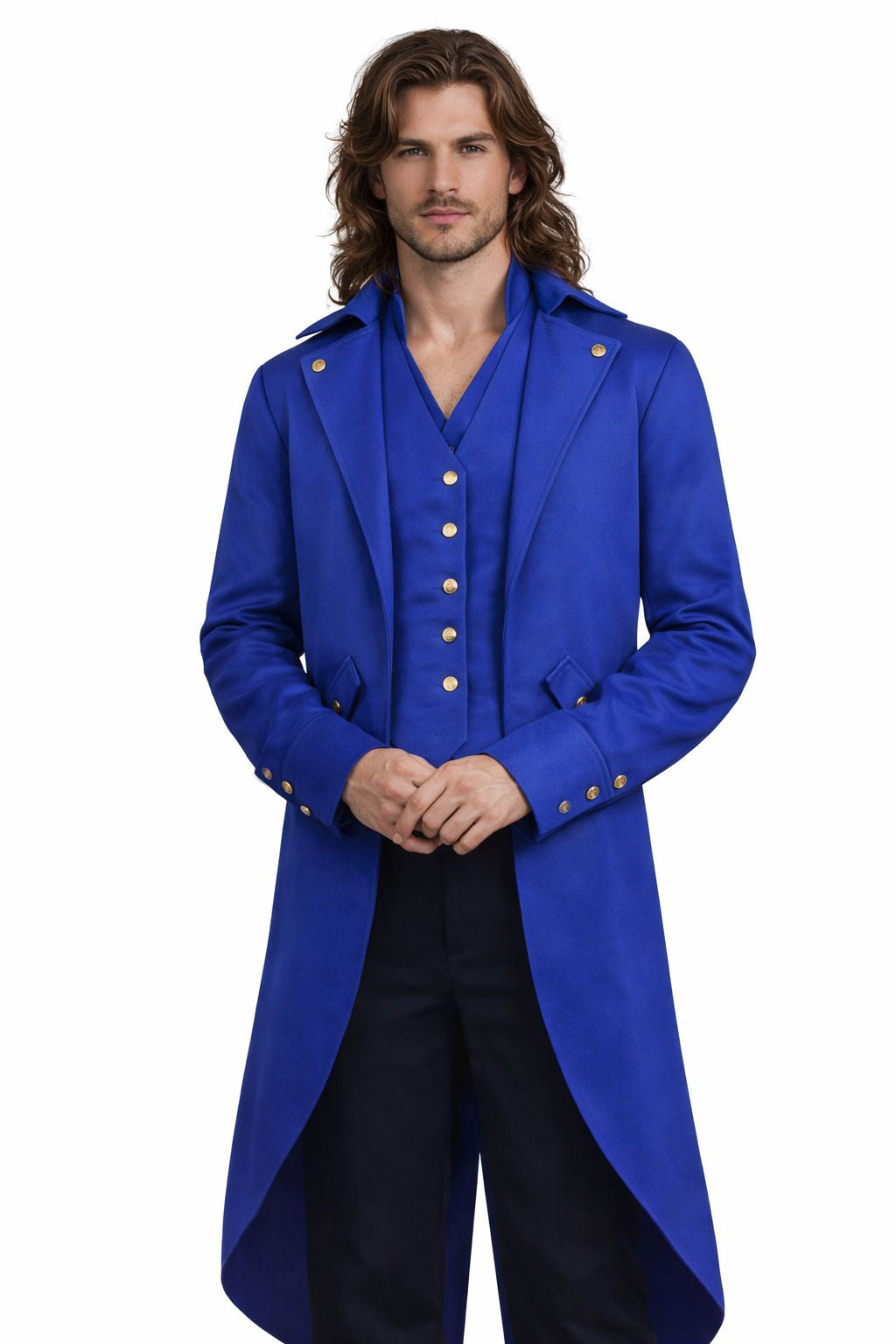 Step into the World of Punk Retro Elegance with our Medium Length Steampunk Tailcoat Jacket for Kids and Adults