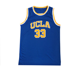 Customized Classic Vintage Throwback 00s UCLA Kareem Abdul Jabbar Alcindor #33 Basketball Jersey - Blue