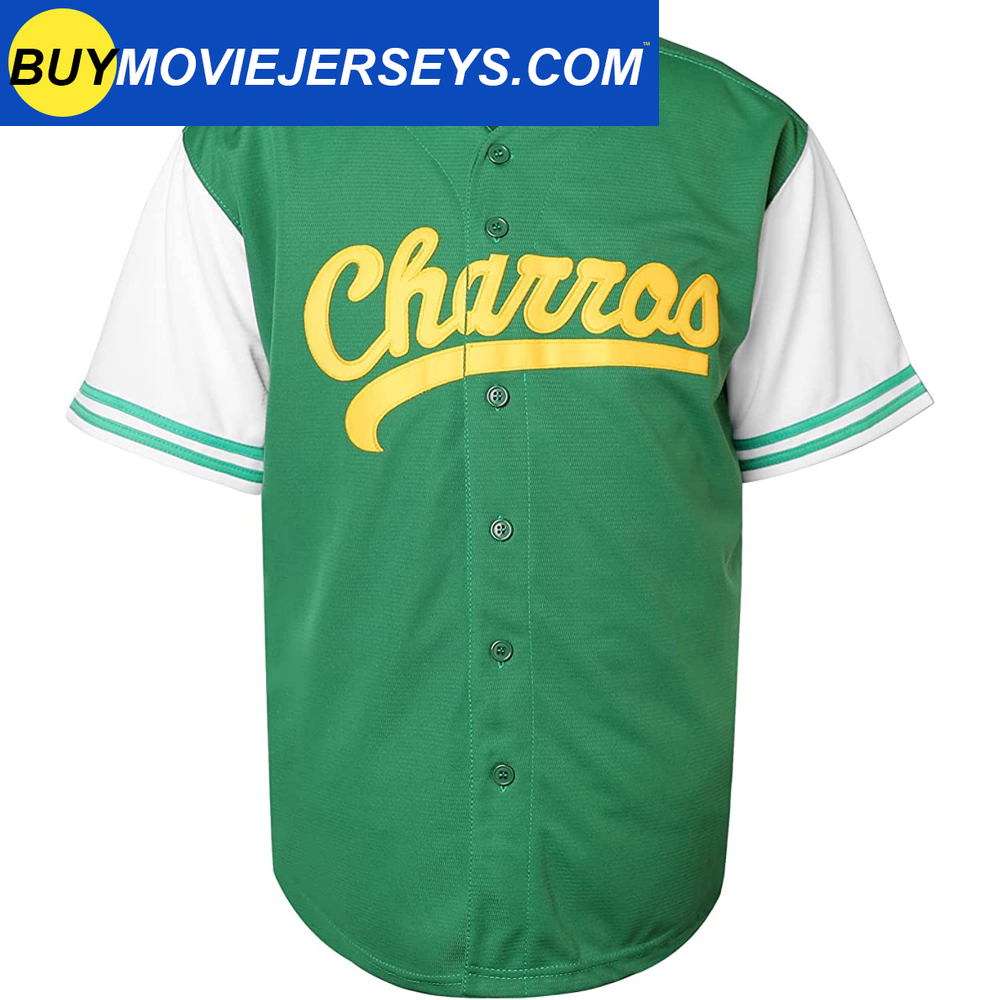 Men #55 Kenny Powers Charros Movie Baseball Jersey Stitched Green