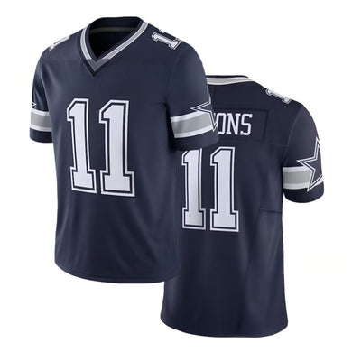 Custom Micah Parsons Dallas Cowboys #11 Navy Game Football Jersey Embroidered