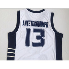 Load image into Gallery viewer, Antetokounmpo #13 White HELLAS Basketball Jersey - White