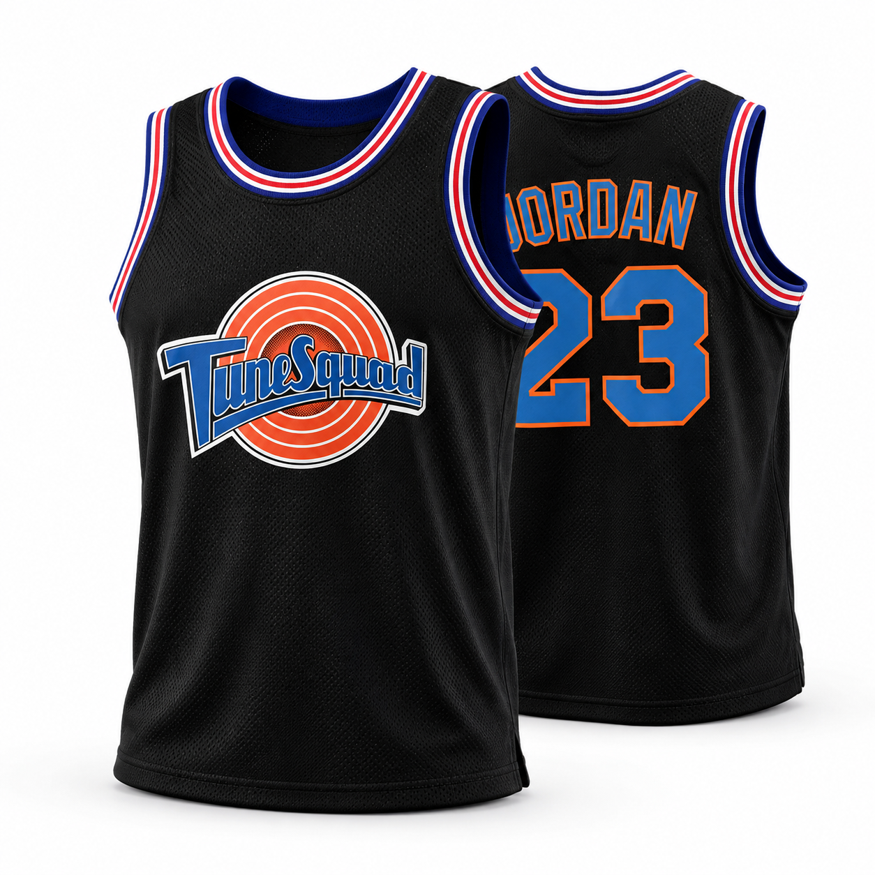 Kids Space Jam Black Basketball Jersey – Jordan, Lola, Bugs, Taz & Tweety