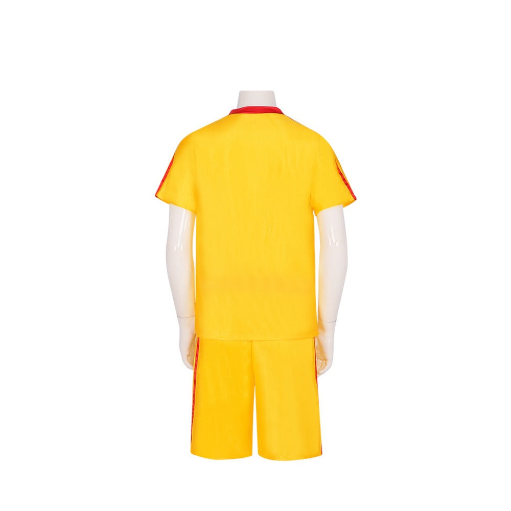 Average Joe's Movie Retro Dodgeball Jersey Cosplay Set Yellow Asia Size