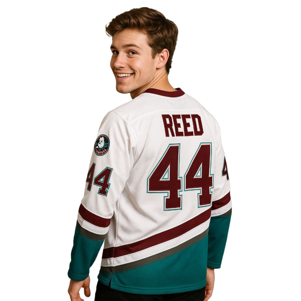 Fulton Reed 44 Mighty Ducks Halloween hockey jersey costume