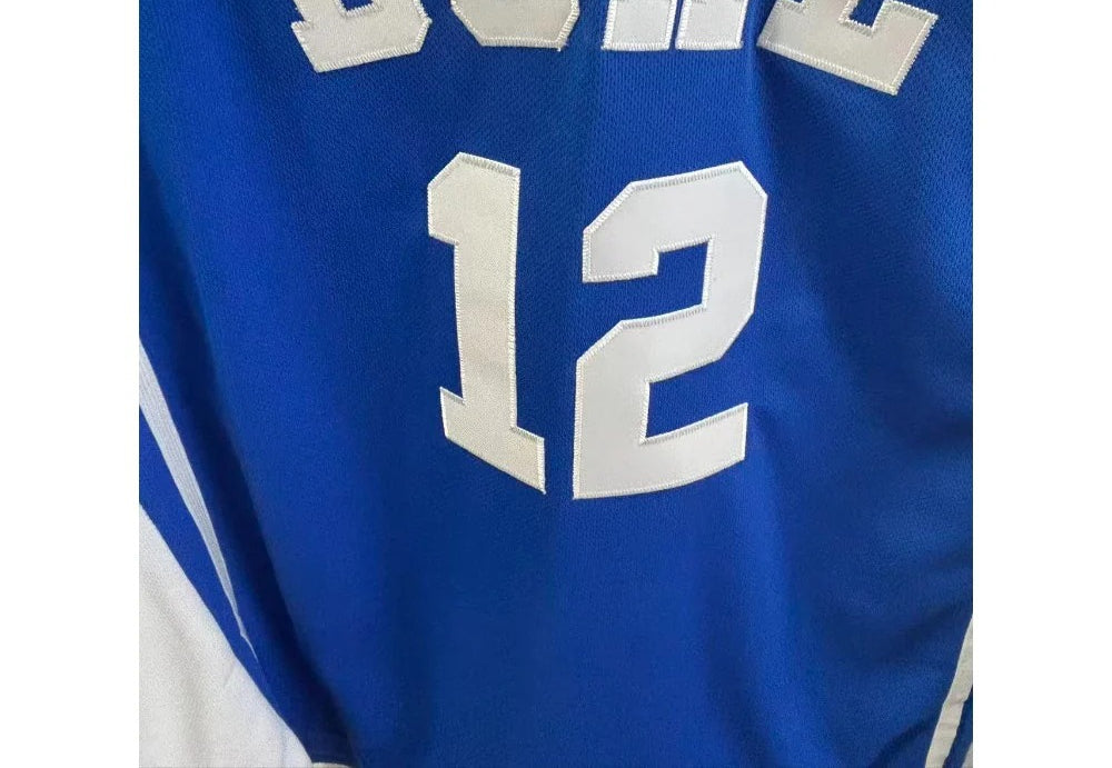 Custom Cameron Boozer #12 College Basketball Jersey  -Blue Embroidery