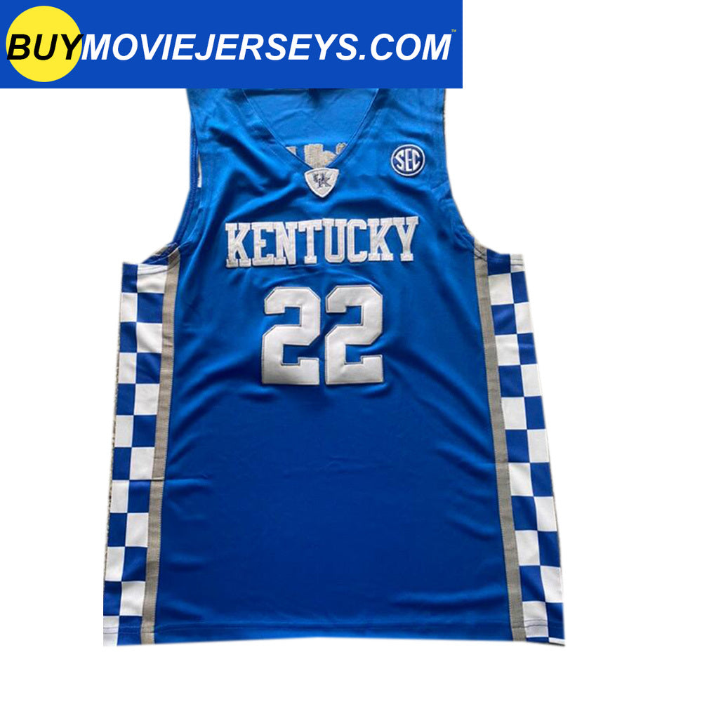 Shai Gilgeous-Alexander #22 Kentucky College Basketball Jersey Blue/White