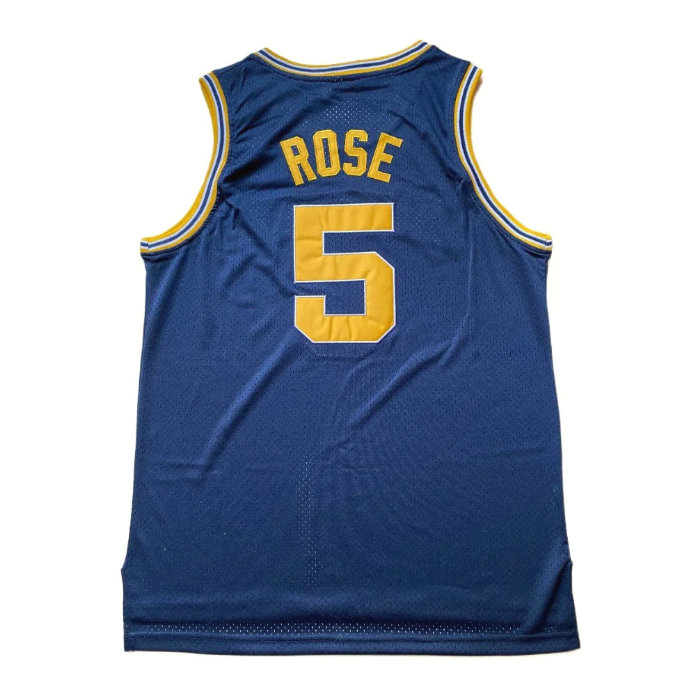 Jalen Rose #5 Michigan Basketball Jersey College  Jerseys Dark Blue
