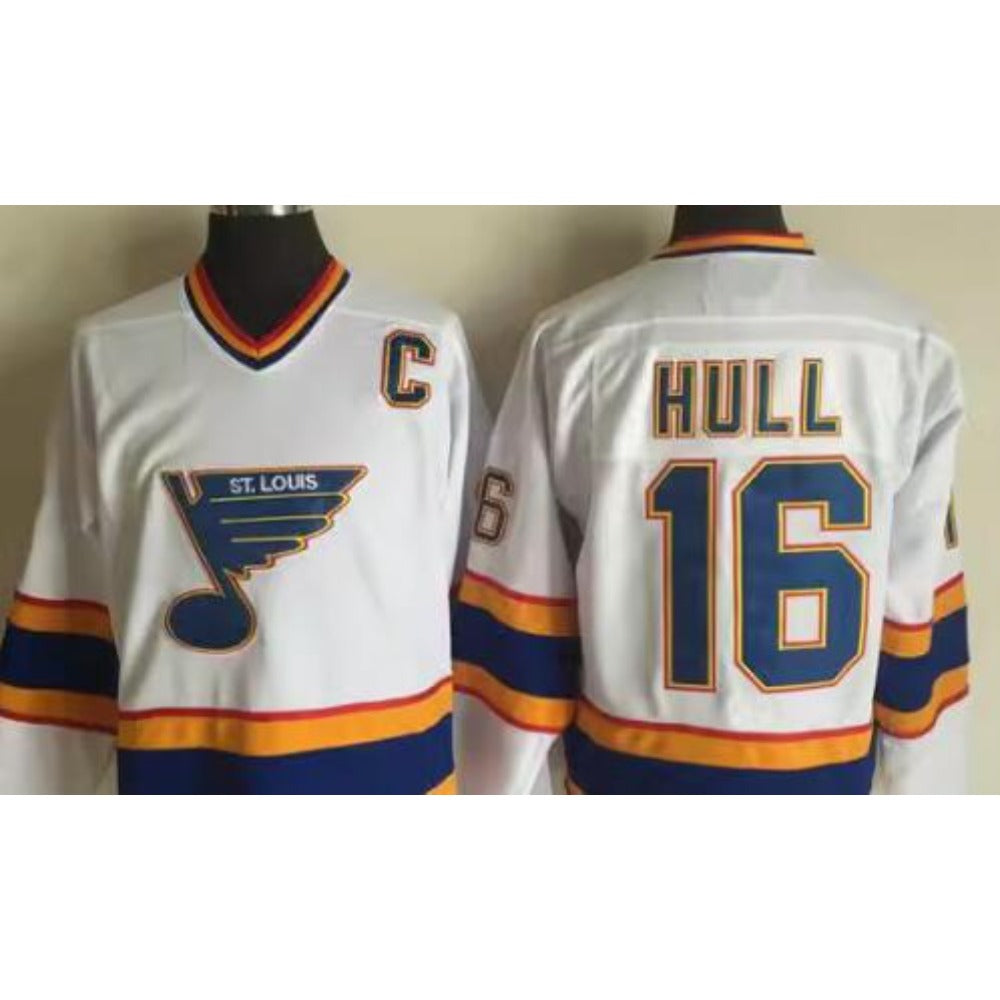 Rare Vintage 1992 Brett Hull #16 St. Louis Blues Game Ice Hockey Jersey