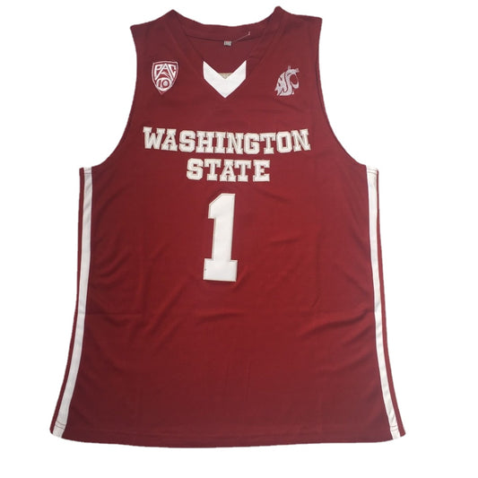 Thompson #1 Washington State College Basketball Jersey Red