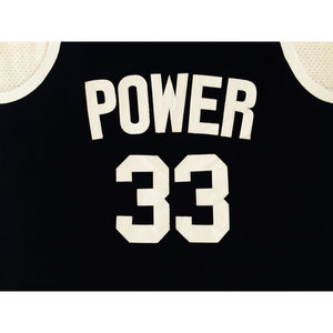 Kareem Abdul-Jabbar #33 Power High School Black Embroidered Basketball Jersey