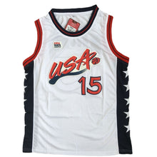 Load image into Gallery viewer, Hakeem Olajuwon Dream Team USA #15 White Embroidered Basketball Jersey