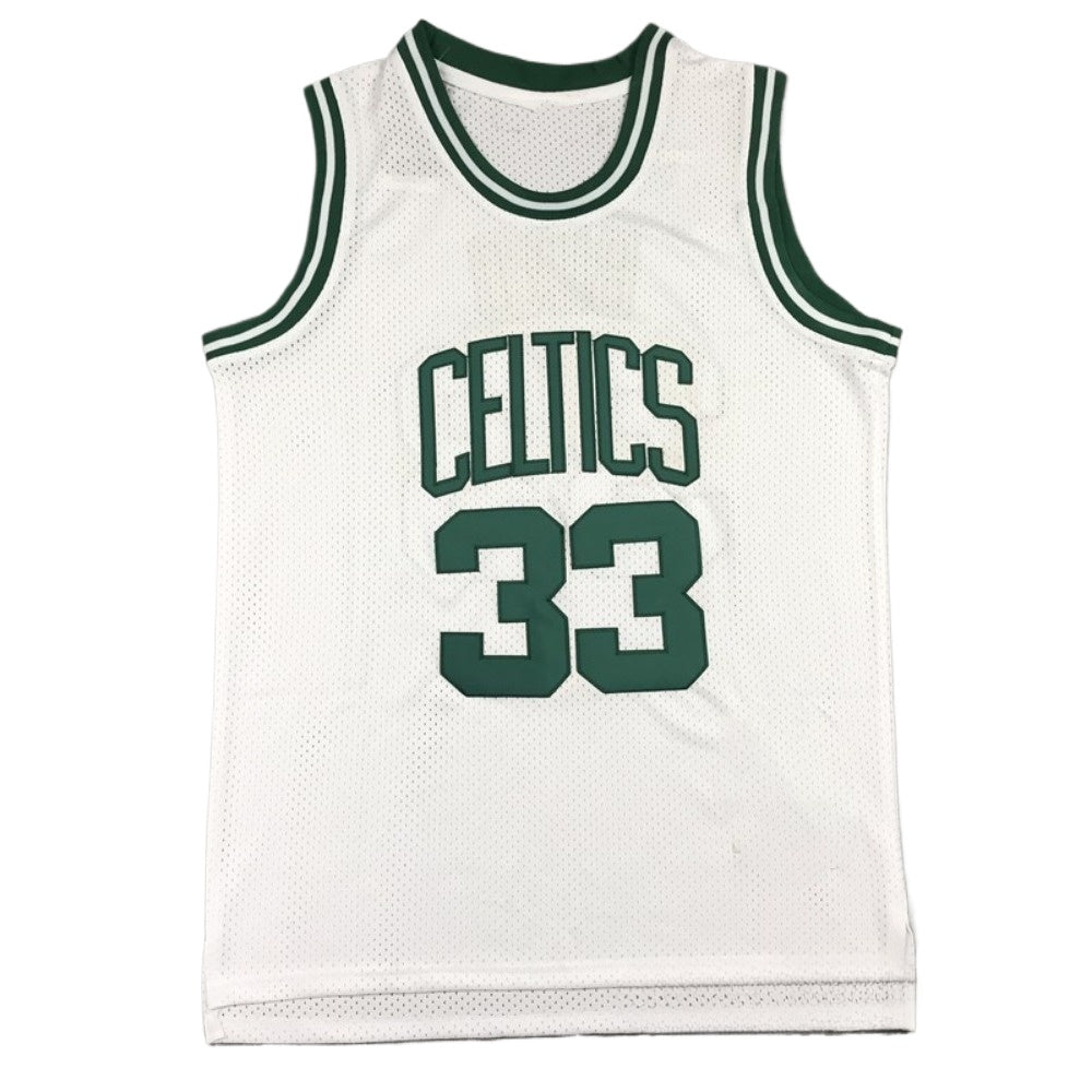 Custom Larry Bird #33 Boston Basketball Throwback Jersey