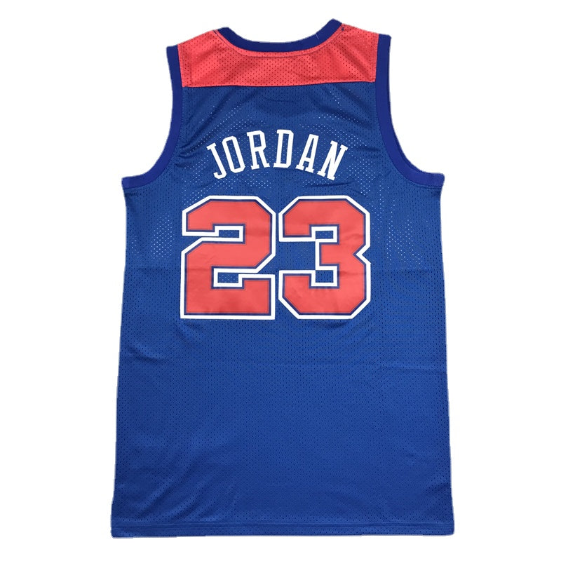 Bullets Blue #23 Jordan Throwback Basketball Jersey Blue