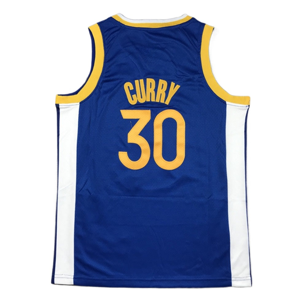 Kids Youth Basketball Jersey 30 Curry Blue