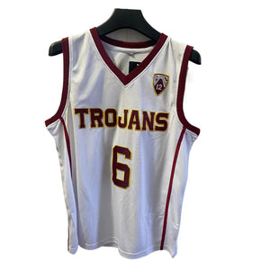 Bronny James JR.  6 USC College Basketball Jersey Embroidery White