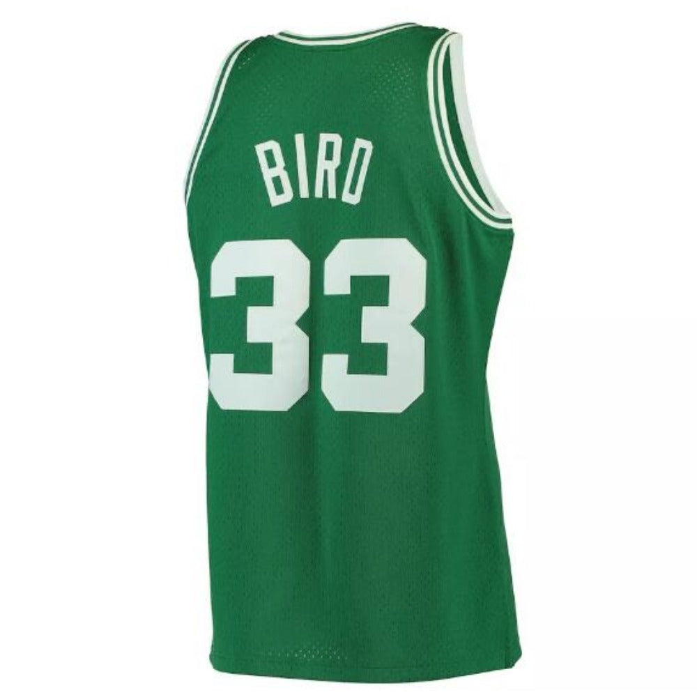 Custom Larry Bird #33 Boston Basketball Throwback Jersey