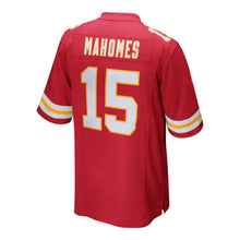 Load image into Gallery viewer, Custom Kansas City Mahomes #15 Red Game Football Jersey Embroidered