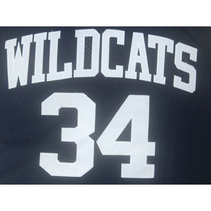 Len Bias #34 Vintage Wildcats High School  Basketball Jersey - Classic Retro Fan Gear Black