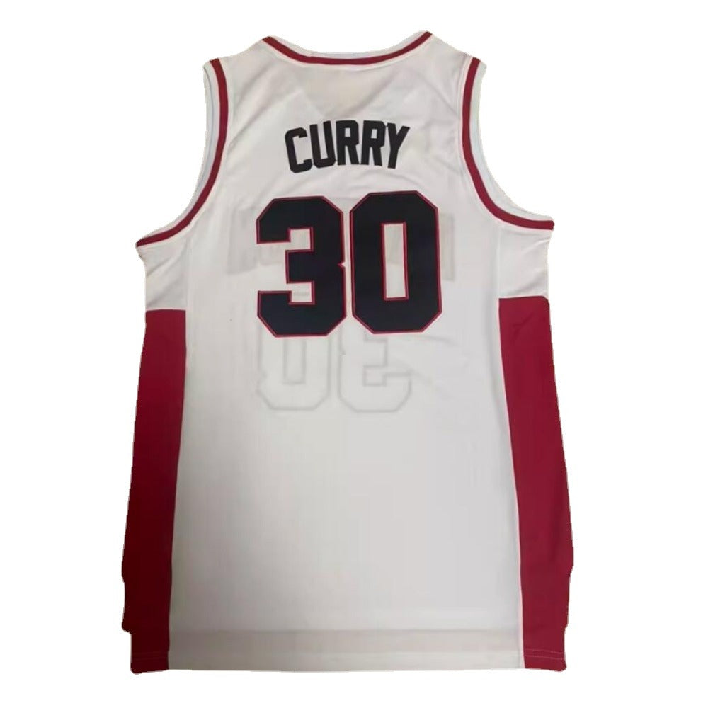 Stephen Curry #30 Davidson College Basketball Jersey White