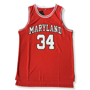Len Bias #34 Maryland Terrapins College Basketball Jersey Red