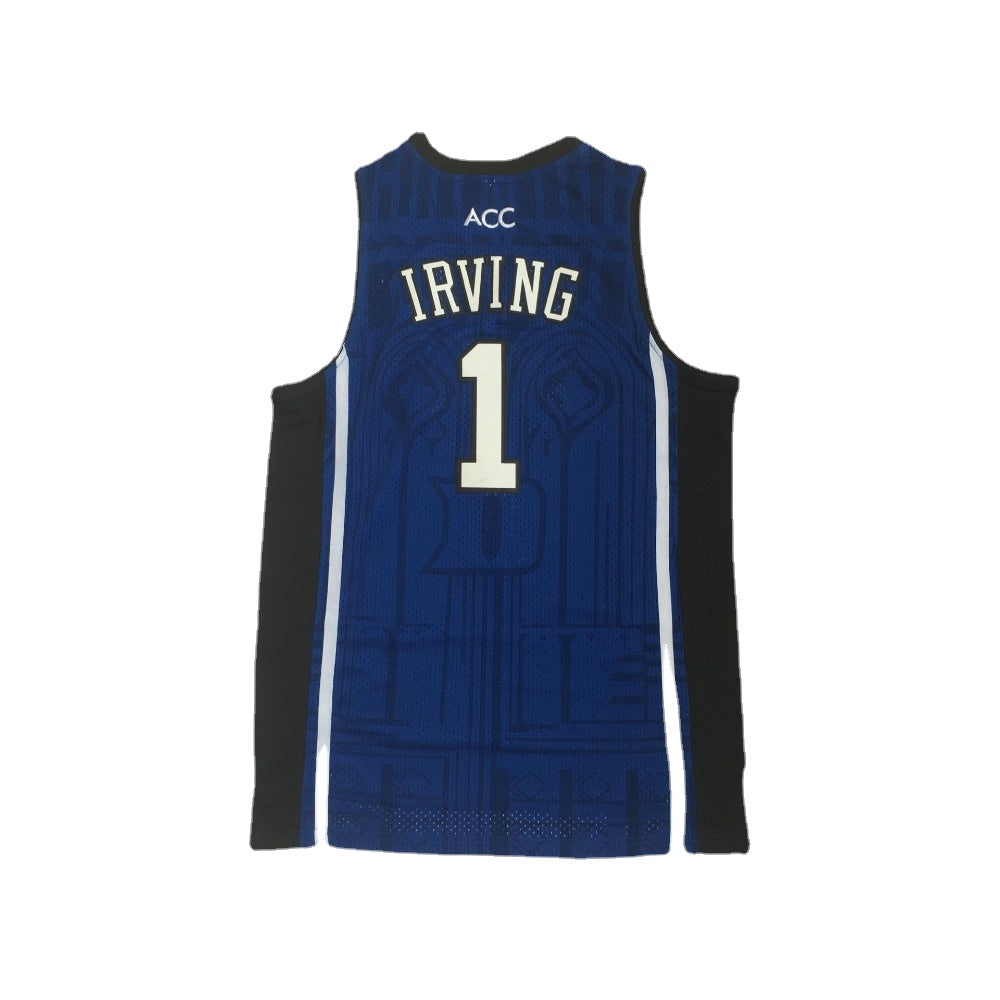 Kyrie Irving #1 Duke Throwback Basketball Jersey - Blue