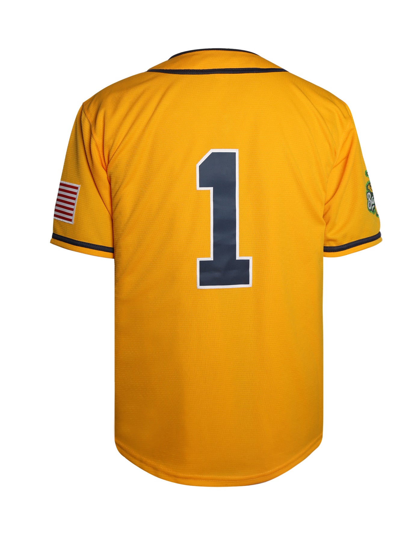 Savannah Bananas #1 Baseball Jersey Yellow Button Up Jersey