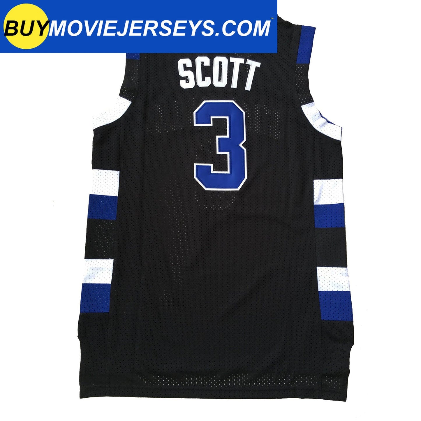 Lucas Scott #3 One Tree Hill Ravens Throwback Basketball Movie Jersey