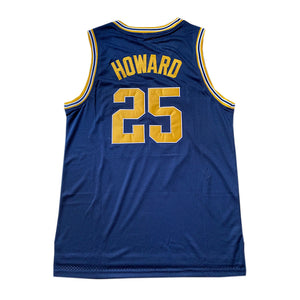 Juwan Howard #25 Michigan Fab Five Basketball Jersey  Jerseys Dark Blue