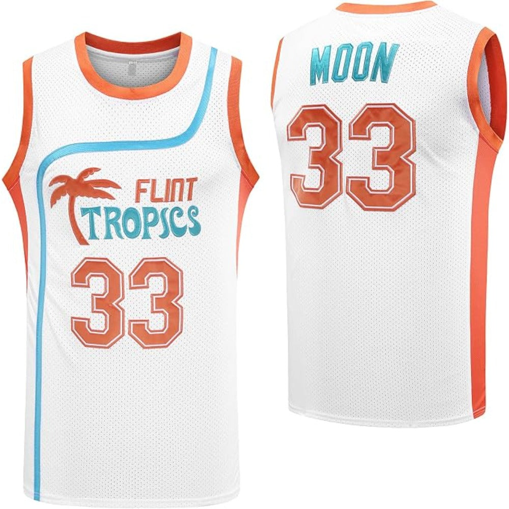 Semi-Pro Jackie Moon #33 Flint Tropics Basketball Jersey