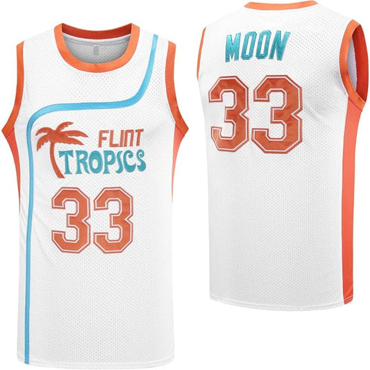 Semi-Pro Jackie Moon #33 Flint Tropics Basketball Jersey