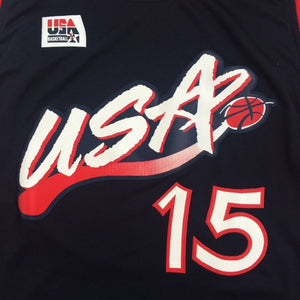 Hakeem Olajuwon Dream Team USA #15 Black Embroidered Basketball Jersey