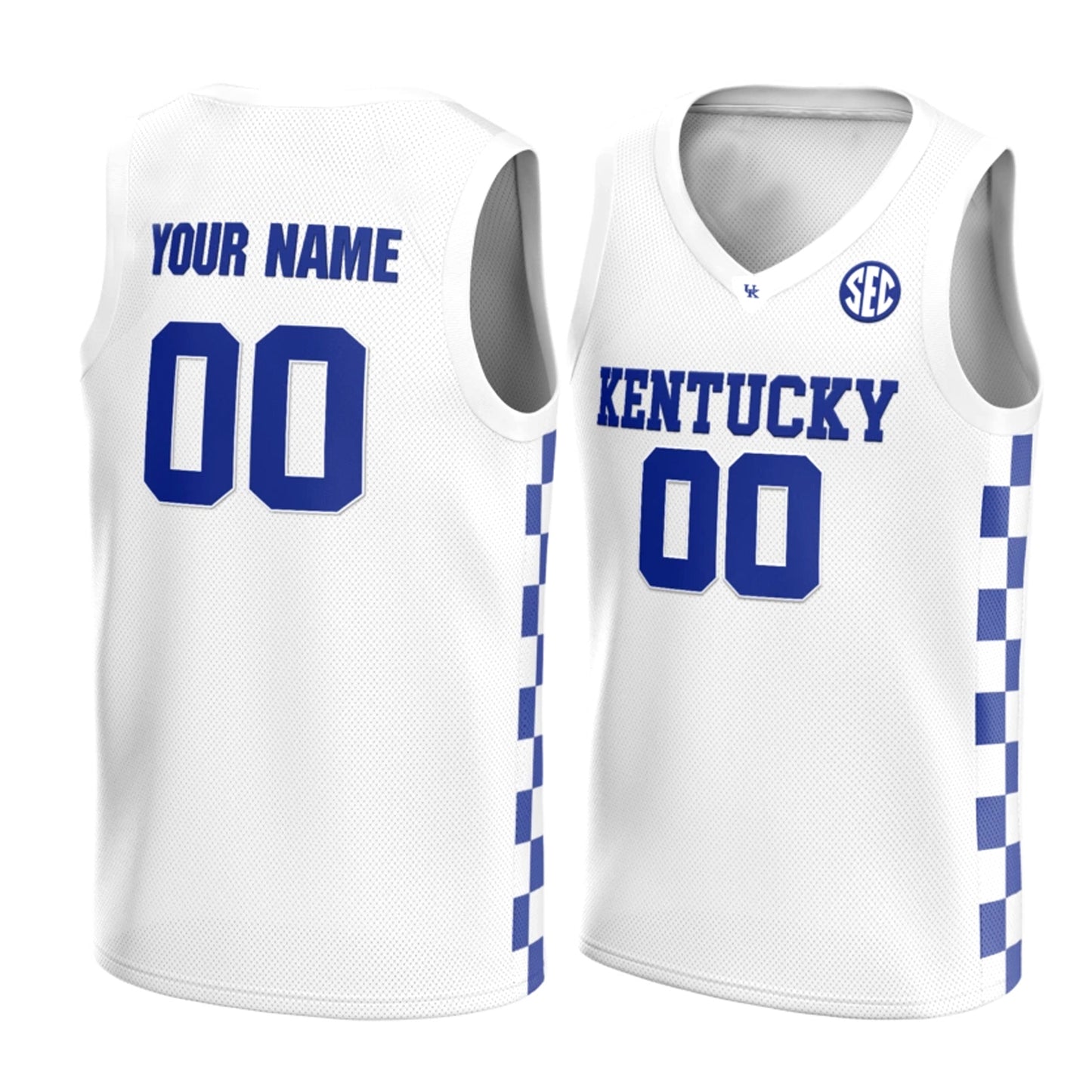 Premium Customized Custom Embroidered Retro Kentucky Wildcats Basketball Jersey White