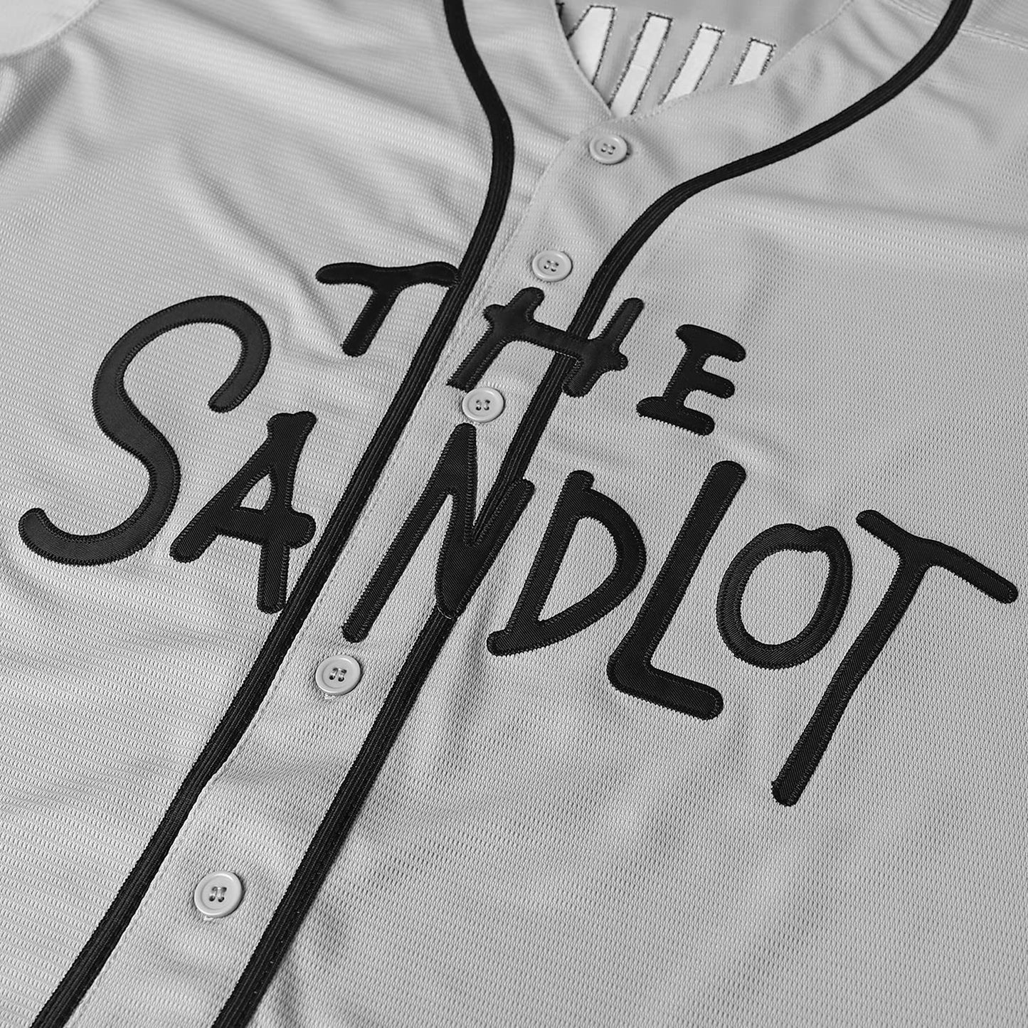 Custom The Sandlot Men Stitched Movie Baseball Jersey Gray Color Your Name Your Number