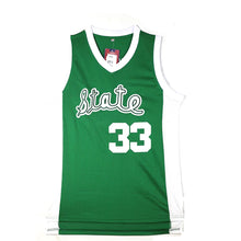 Load image into Gallery viewer, Magic Johnson #33 Michigan State Spartans College Basketball Green Jersey