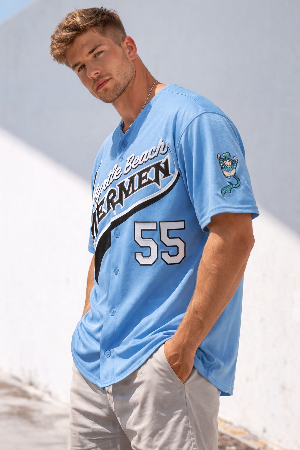 Kenny Powers #55 Eastbound & Down Baseball Jersey – Throwback